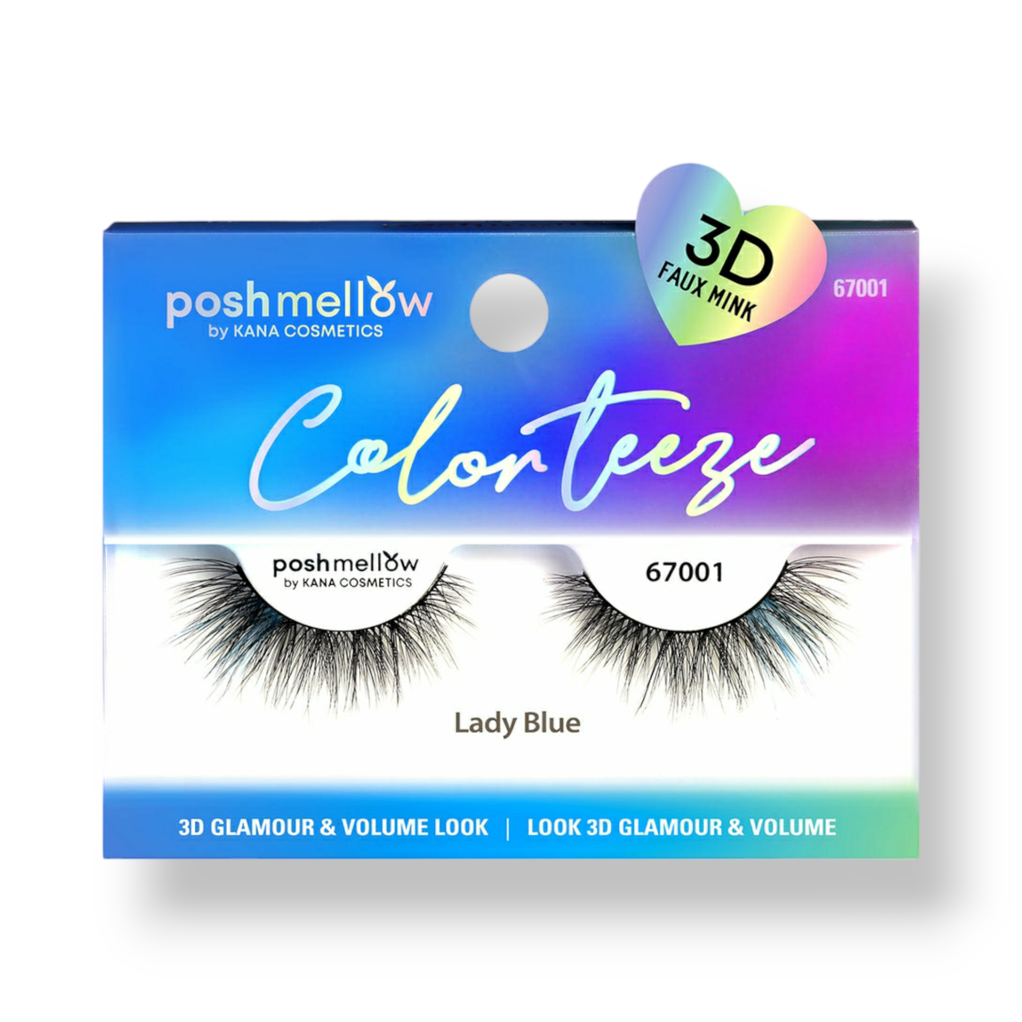 PoshMellow Color Teeze 3D Faux Mink Lash - Han's Beauty Supply