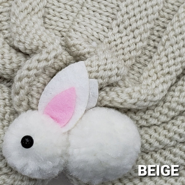 BT Crochet Knitted Bunny Baby Turban
