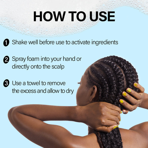 Ebin Braid Formula No-Rinse Cleansing Foam (Apple Cider Vinegar+Biotin)