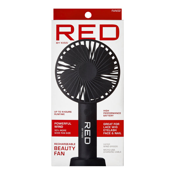 Red by Kiss Rechargeable Beauty Fan