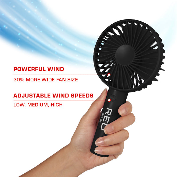 Red by Kiss Rechargeable Beauty Fan