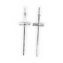 La Volpe Dangling Cross Earrings