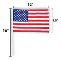 Mini American Flag w/ Plastic Pole