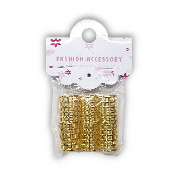 Fashion Accessory Gold Filigree Tube (15mm)