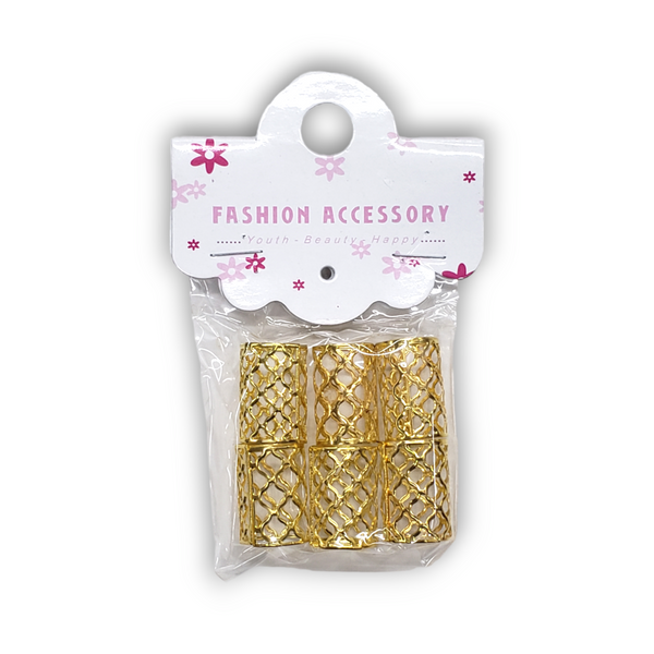 Fashion Accessory Gold Filigree Tube (15mm)