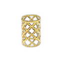 Fashion Accessory Gold Filigree Tube (15mm)