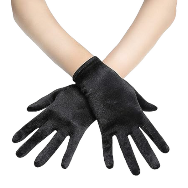 Short Satin Gloves (One-Size)