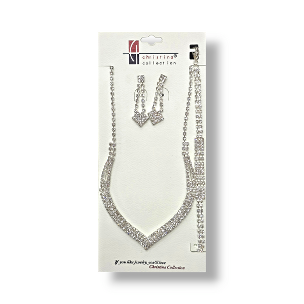 Necklace Set w/ Earrings & Bracelet (#10622)