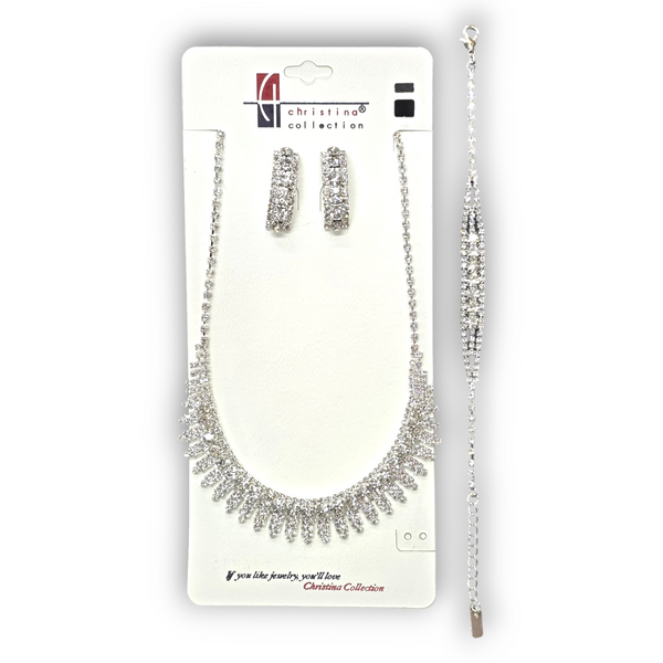 Necklace Set w/ Earrings & Bracelet (#16589)