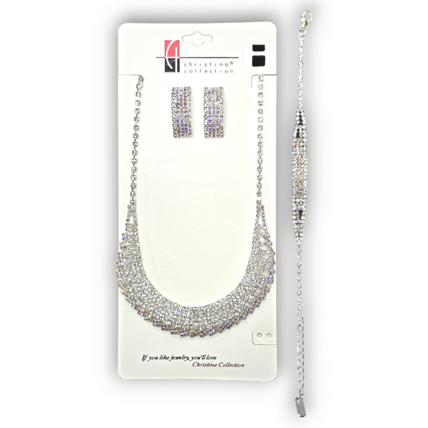 Necklace Set w/ Earrings & Bracelet (#16633)