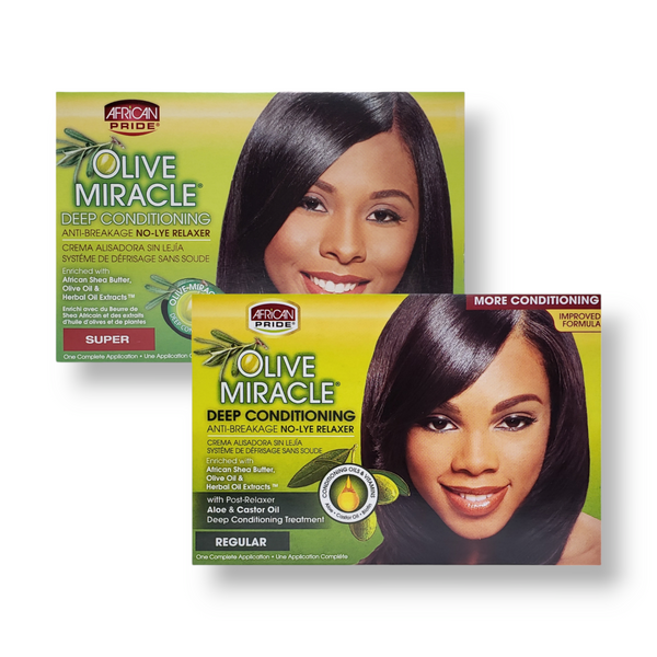 African Pride Olive Miracle Deep Conditioning No-Lye Relaxer