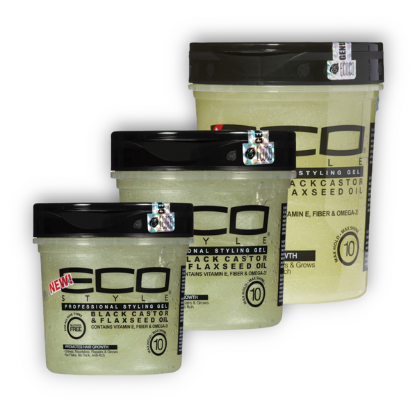 Eco Style Black Castor & Flaxseed Oil Styling Gel