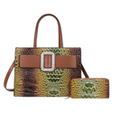 2-in-1 Gator Print Tote & Wallet Set