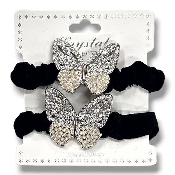 Crystal Collection 2pc Designer Scrunchie