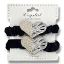 Crystal Collection 2pc Designer Scrunchie