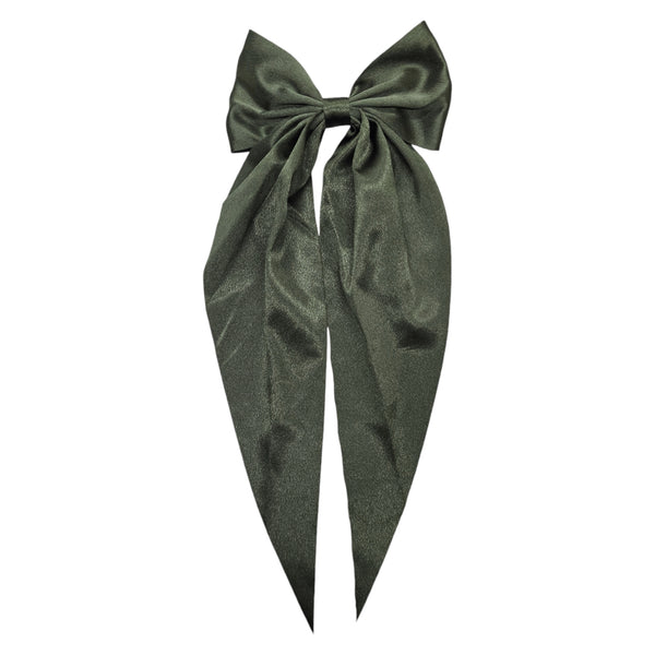 Hair Bow w/ Long Tail (Earth Colors)
