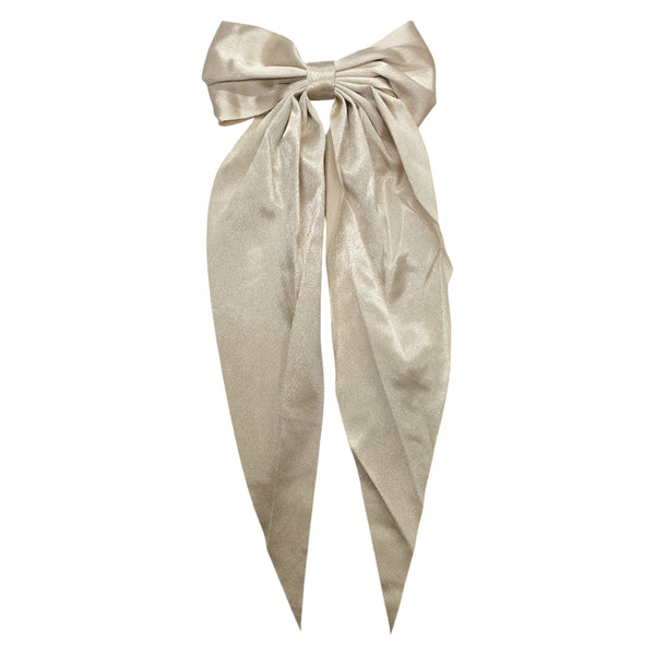 Hair Bow w/ Long Tail (Earth Colors)