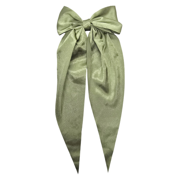 Hair Bow w/ Long Tail (Earth Colors)