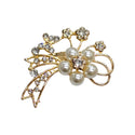 AJ Cornerstone Pearl Cluster Flower/Ribbon Brooch