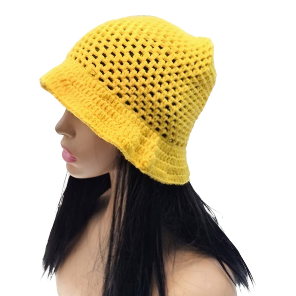 Bebe Fashion Crochet Bucket Hat