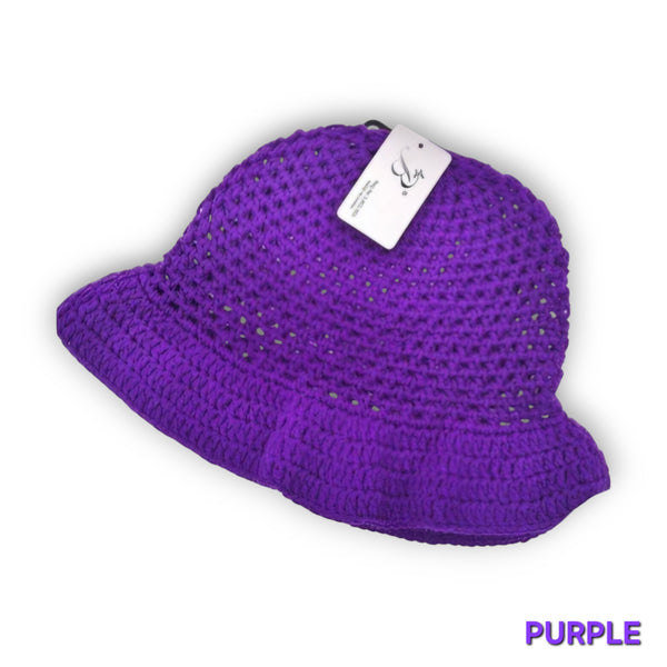 Bebe Fashion Crochet Bucket Hat