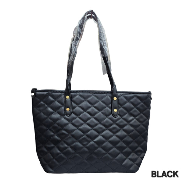 Bebe Fashion Diamond Quilted Tote Bag