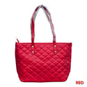 Bebe Fashion Diamond Quilted Tote Bag