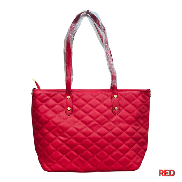 Bebe Fashion Diamond Quilted Tote Bag