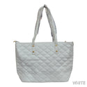 Bebe Fashion Diamond Quilted Tote Bag