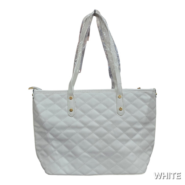 Bebe Fashion Diamond Quilted Tote Bag