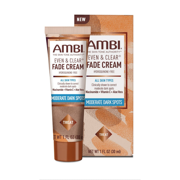 Ambi Even & Clear Fade Cream for Moderate Dark Spots (Hydroquinone-Free)