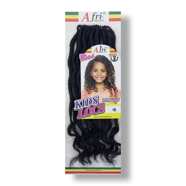 Afri-Naptural Kids Locs - Nini Wavy Goddess Locs (10