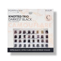 Poppy & Ivy Camouflare Knotted Trio C-Curl Lashes (Darkest Black)