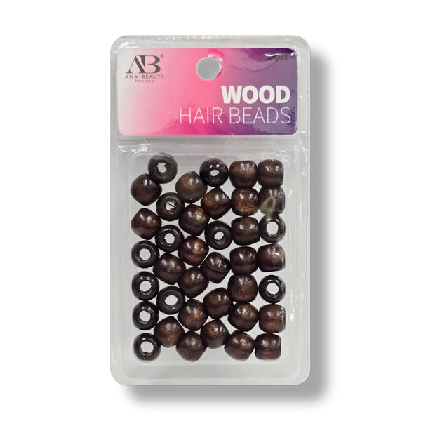 AB Wood Hair Beads (Assorted)