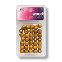 AB Wood Hair Beads (Assorted)