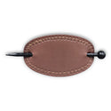 Pastel Collection Faux Leather Barrette w/ Wooden Stick Pin