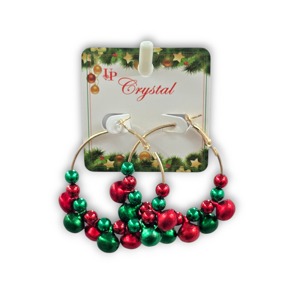 Jingle Bells Hoop Earrings
