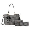 3-in-1 Handbag Set w/ Satchel, Crossbody, & Wallet