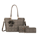 3-in-1 Handbag Set w/ Satchel, Crossbody, & Wallet