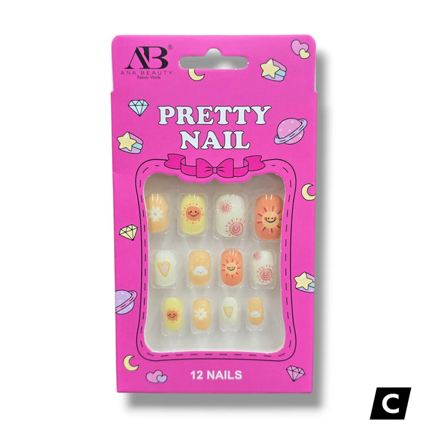 AB Pretty Nail Kids Press-On Nail Set