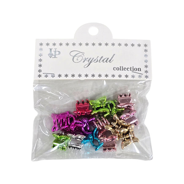 Metallic Mini Butterfly Claw Clips (15 pcs)