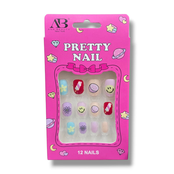 AB Pretty Nail Kids Press-On Nail Set