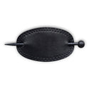 Pastel Collection Faux Leather Barrette w/ Wooden Stick Pin