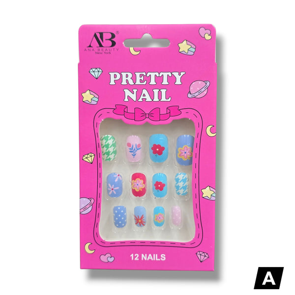 AB Pretty Nail Kids Press-On Nail Set