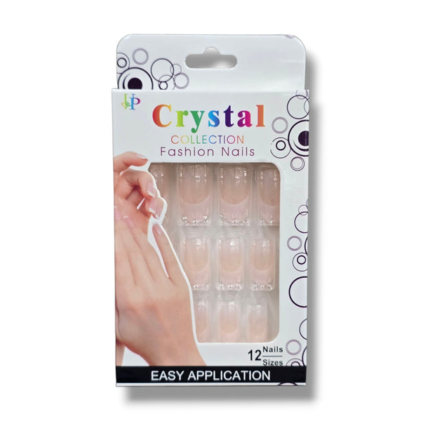Crystal Collection Pre-Glued Press On Nails