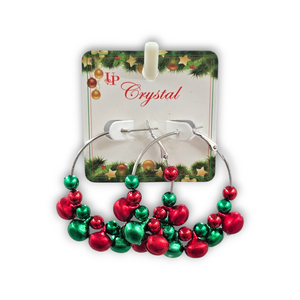 Jingle Bells Hoop Earrings