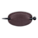 Pastel Collection Faux Leather Barrette w/ Wooden Stick Pin