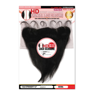 EVE 13×5 HD SWISS TRANSPARENT LACE CLOSURE (STRAIGHT) - Han's Beauty Supply