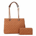 2-IN-1 QUILTED TOTE BAG SET - Han's Beauty Supply