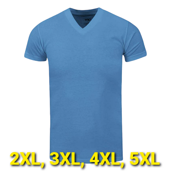 V-Neck Short Sleeve T-Shirt (2XL - 5XL)